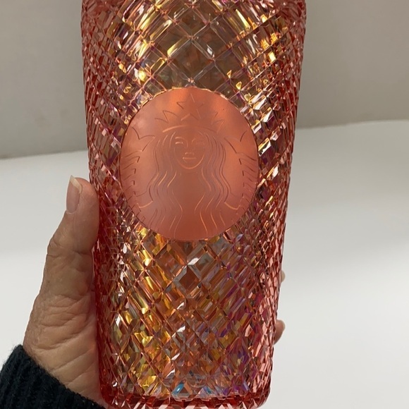 Starbucks 2021 Jewel Diamond Rose Gold Studded 16 oz. - Picture 1 of 7